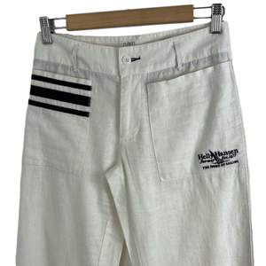 Helly Hansen White Linen-Cotton-Blend Sailing Pants
